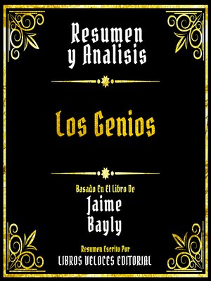 cover image of Resumen Y Analisis--Los Genios